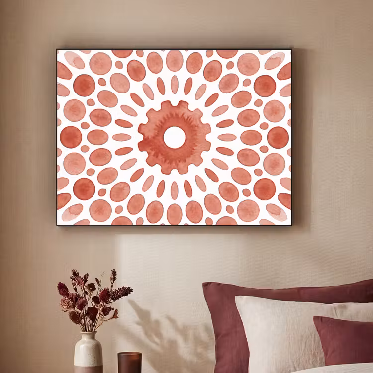 Art Frame - Patroon - Cirkels - Abstract - Modern - Rood — 2