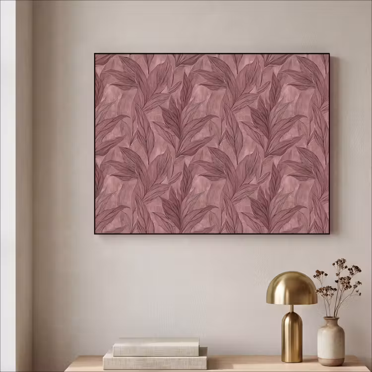 Art Frame - Bladeren - Patroon - Paars — 3