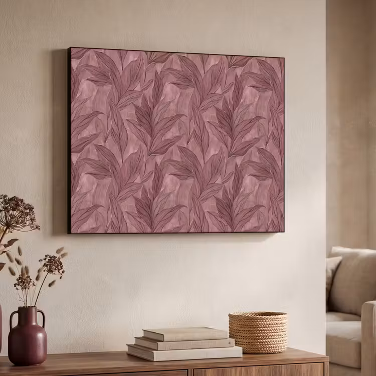 Art Frame - Bladeren - Patroon - Paars — 4