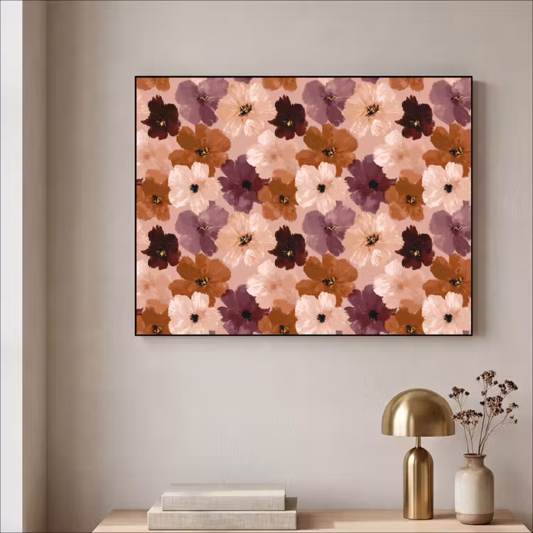Art Frame - Bloemen - Abstract - Aardetinten — 3