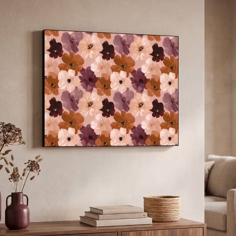 Art Frame - Bloemen - Abstract - Aardetinten — 4