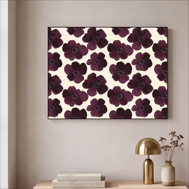 Art Frame - Bloemen - Aquarel - Paars — 3