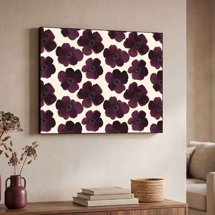 Art Frame - Bloemen - Aquarel - Paars — 4