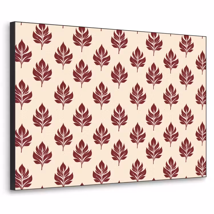 Art Frame - Botanisch - Patroon - Bordeaux — 1