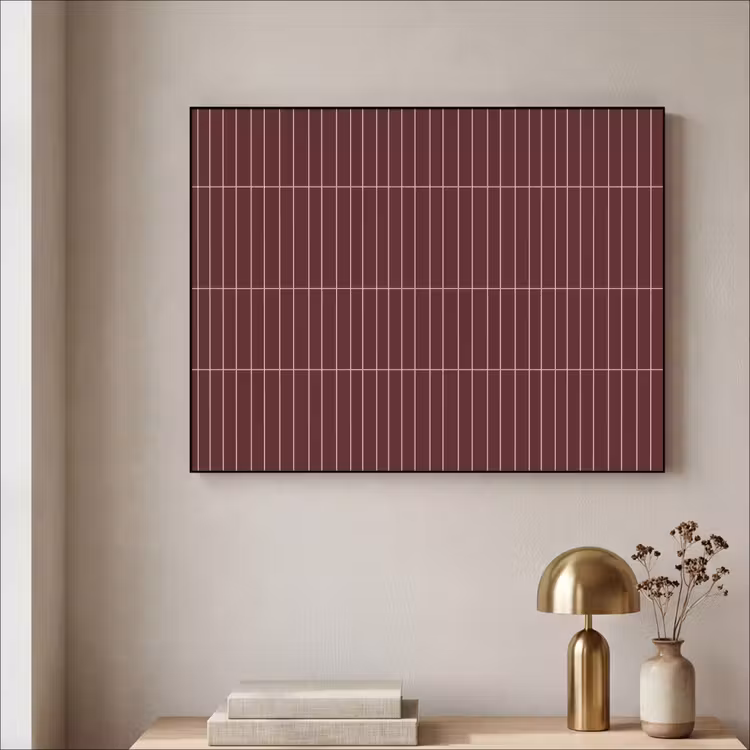 Art Frame - Lijnen - Patroon - Bordeaux — 3