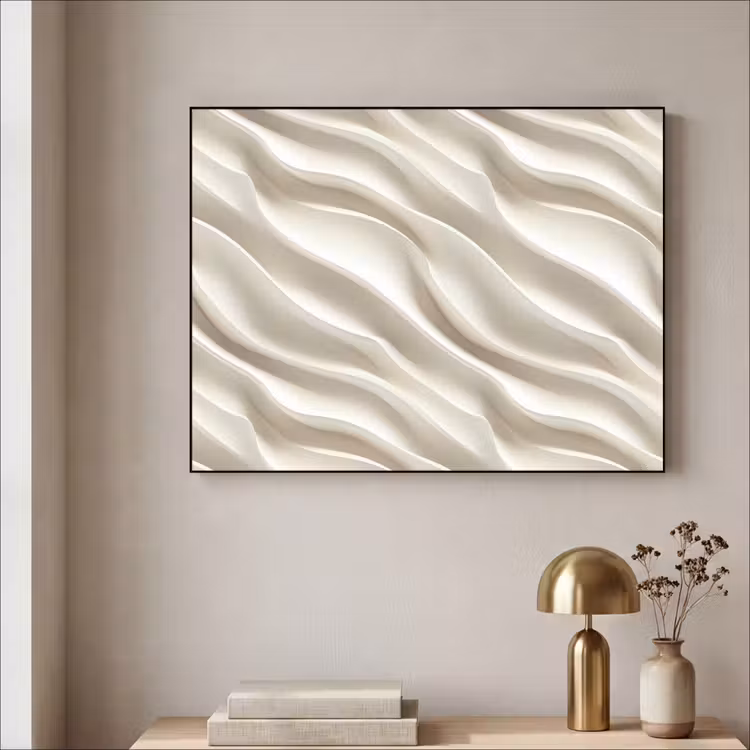 Art Frame - Diagonaal - Golven - Crème — 3