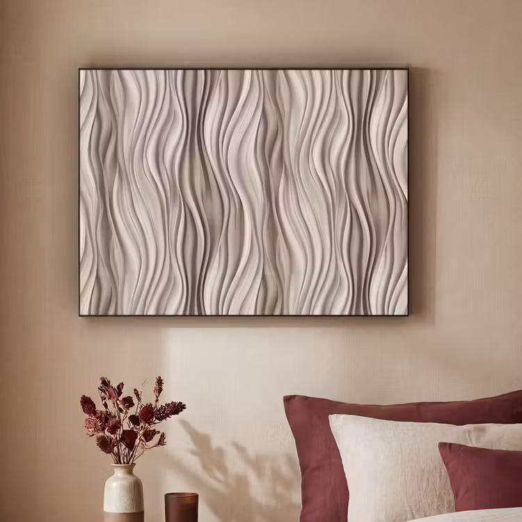 Art Frame - Golven - 3D - Crème — 2
