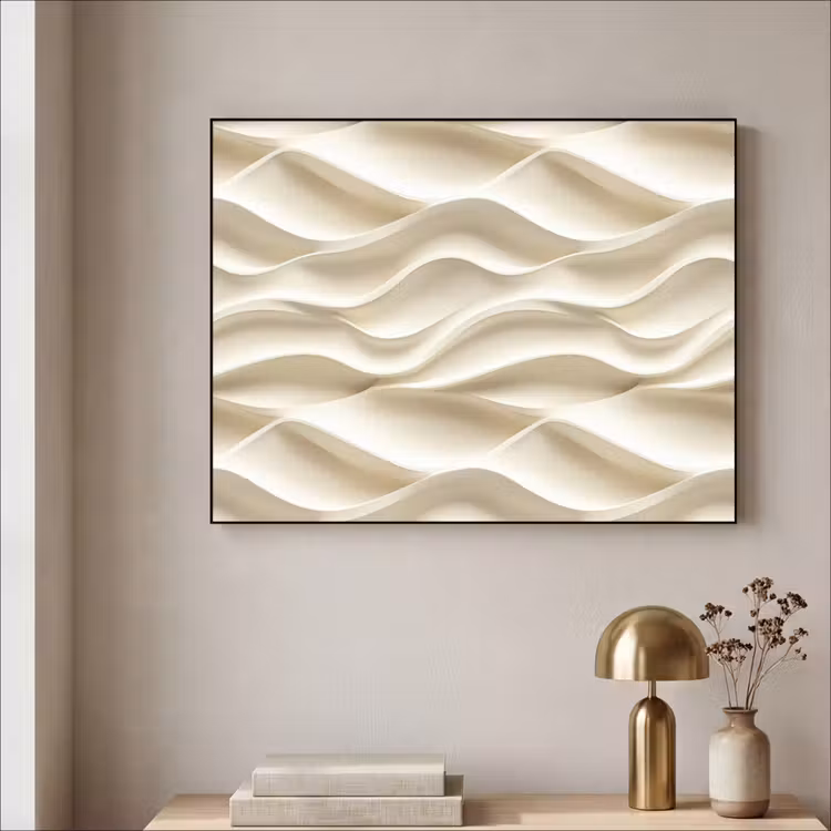 Art Frame - Lijnen - Golvend - Crème — 3