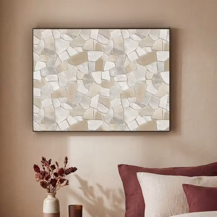 Art Frame - Mozaïek - Stenen - Beige — 2