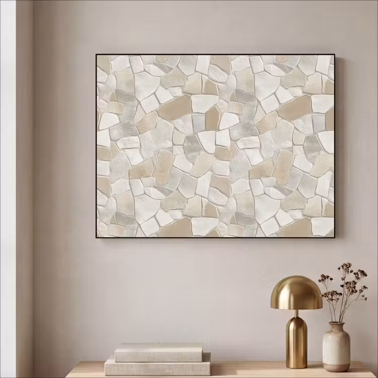 Art Frame - Mozaïek - Stenen - Beige — 3