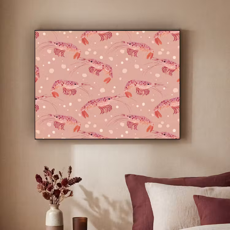 Art Frame - Garnalen - Stippen - Roze — 2