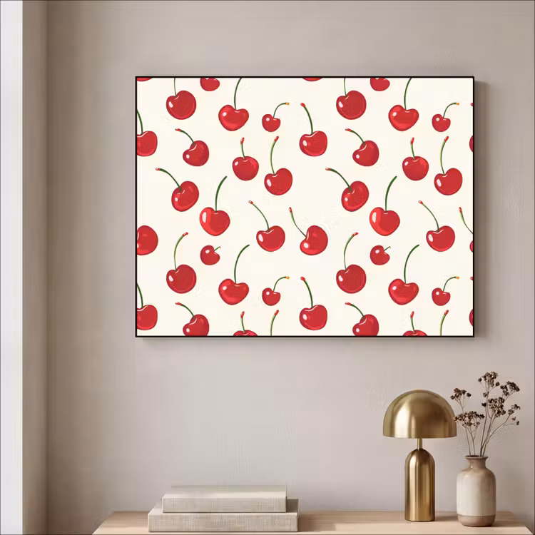 Art Frame - Kersen - Minimalistisch - Rood — 3