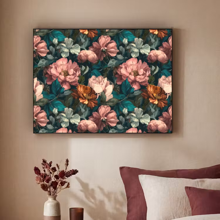 Art Frame - Bloemen - Schilderachtig - Patroon - Roze — 2