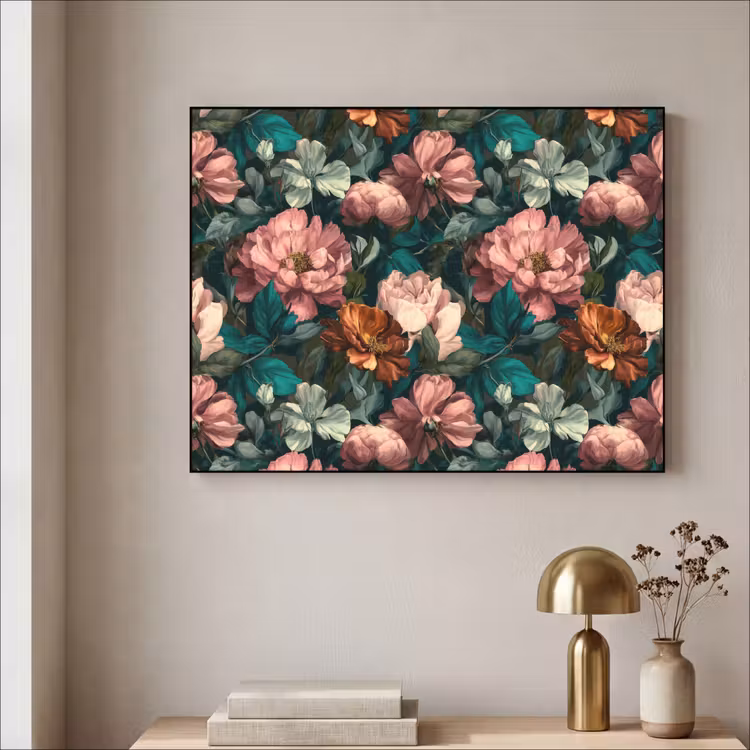 Art Frame - Bloemen - Schilderachtig - Patroon - Roze — 3