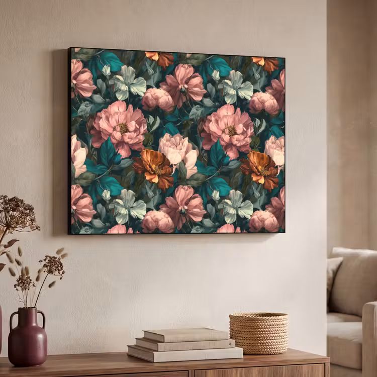 Art Frame - Bloemen - Schilderachtig - Patroon - Roze — 4