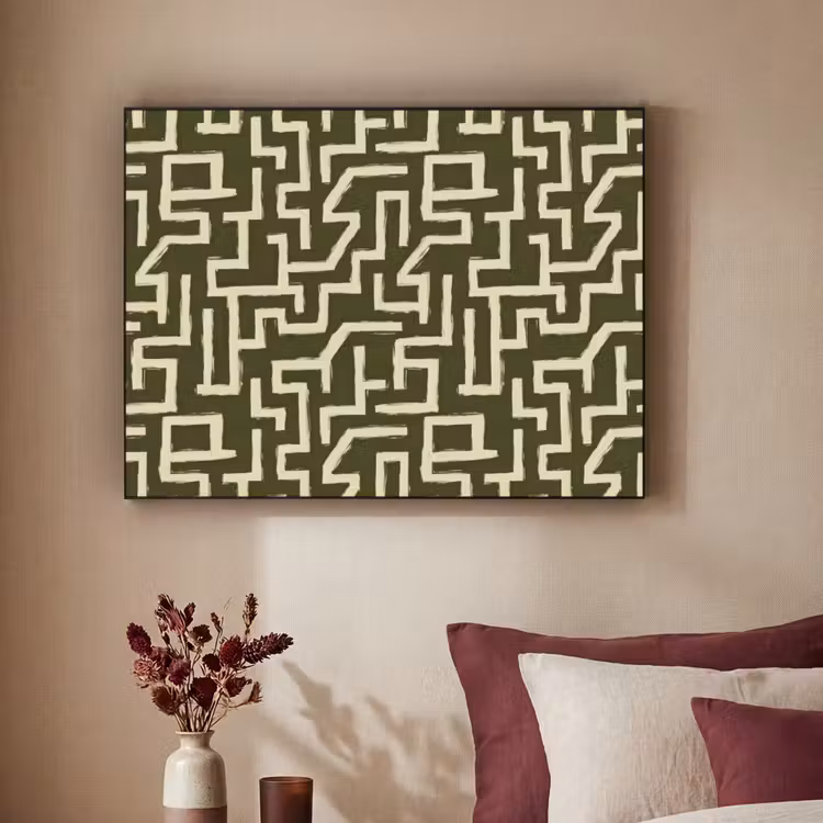 Art Frame - Abstract - Lijnen - Groen — 2