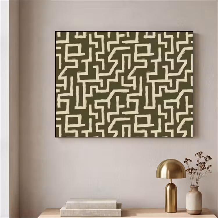 Art Frame - Abstract - Lijnen - Groen — 3