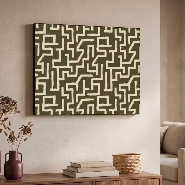 Art Frame - Abstract - Lijnen - Groen — 4