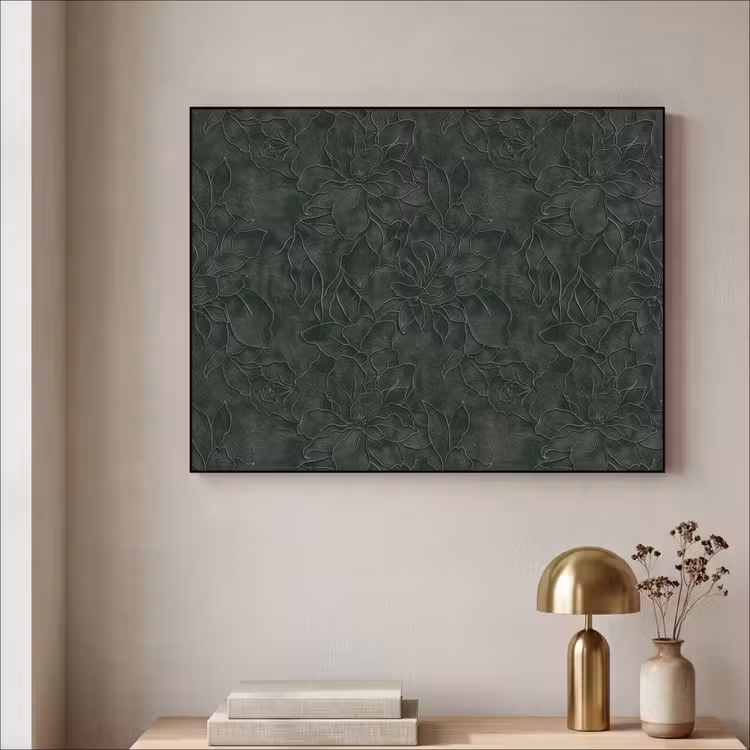 Art Frame - Bloemen - Lijnen - Groen — 3
