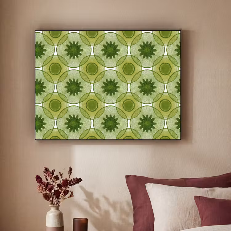 Art Frame - Cirkels - Patroon - Groen — 2