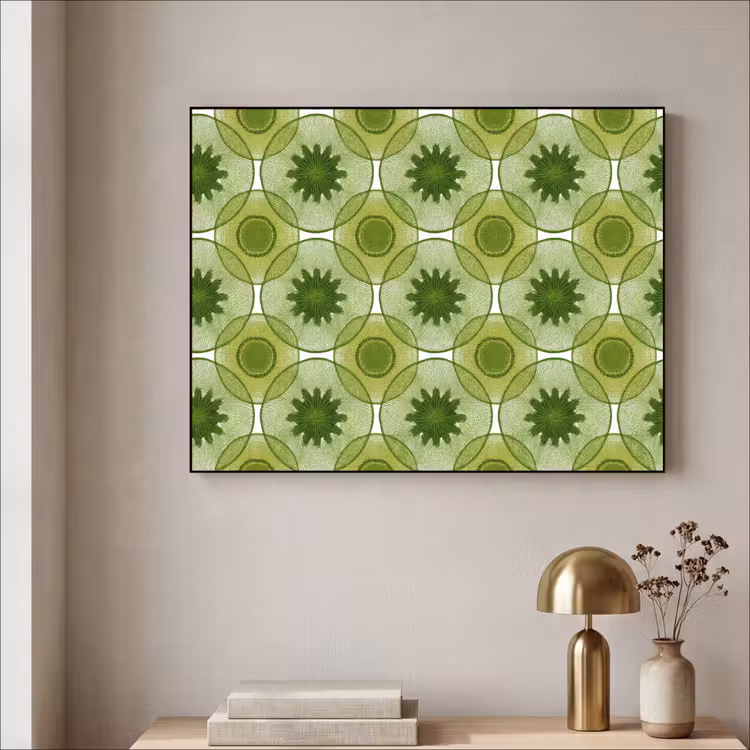 Art Frame - Cirkels - Patroon - Groen — 3