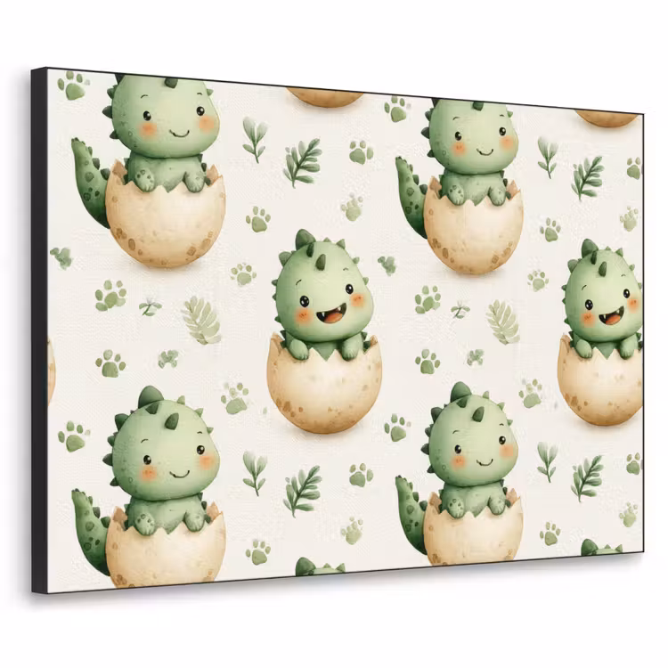 Art Frame - Dino - Eieren - Groen — 1