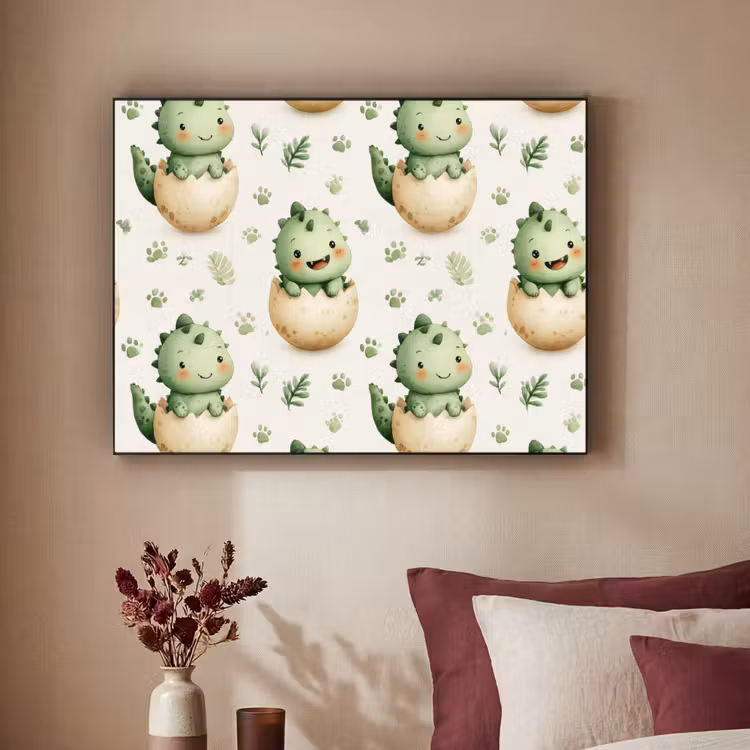 Art Frame - Dino - Eieren - Groen — 2