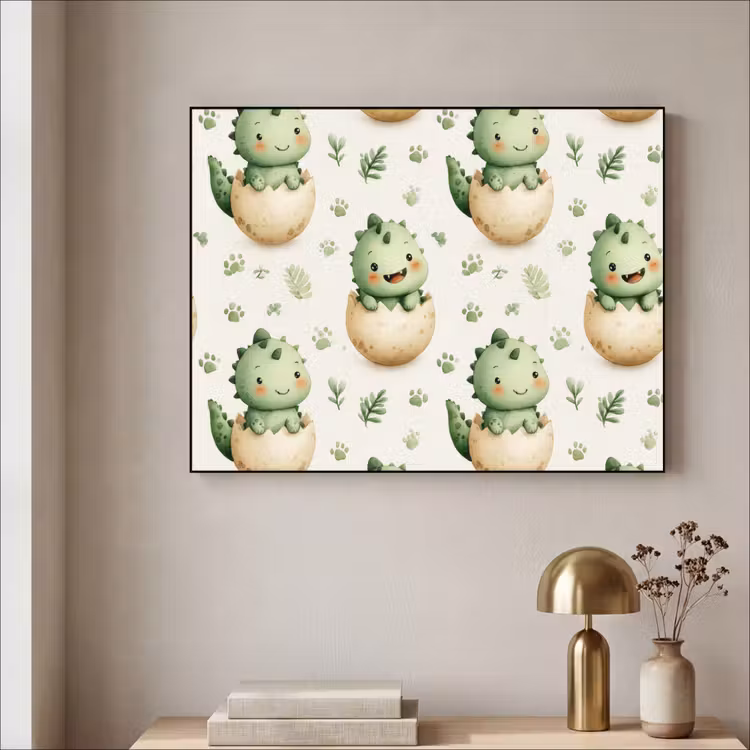 Art Frame - Dino - Eieren - Groen — 3