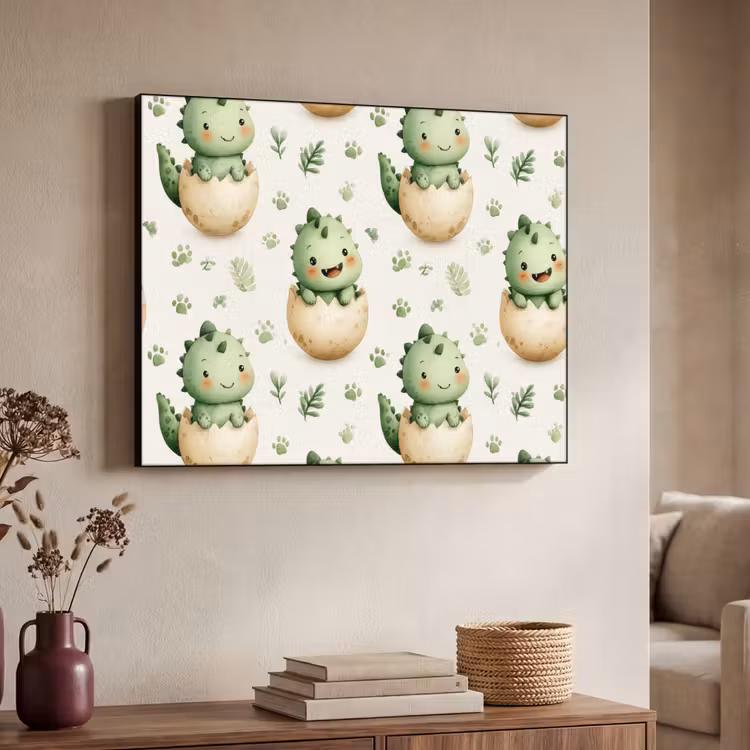Art Frame - Dino - Eieren - Groen — 4