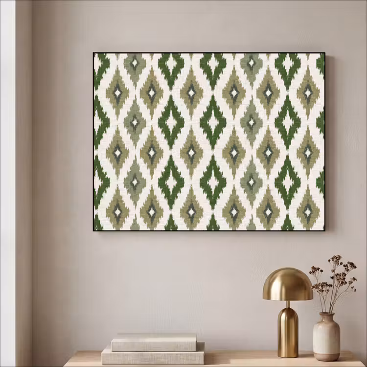 Art Frame - Geografisch - Ruitmotief - Groen — 3