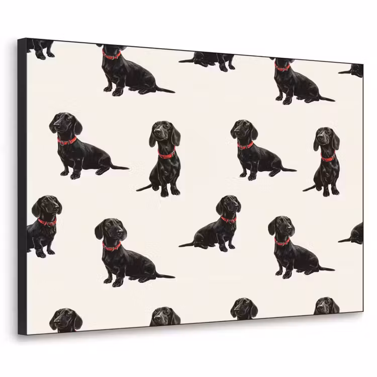 Art Frame - Hond - Patroon - Zwart — 1