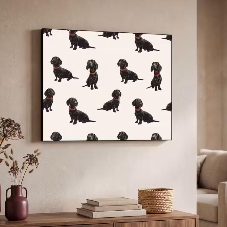 Art Frame - Hond - Patroon - Zwart — 4