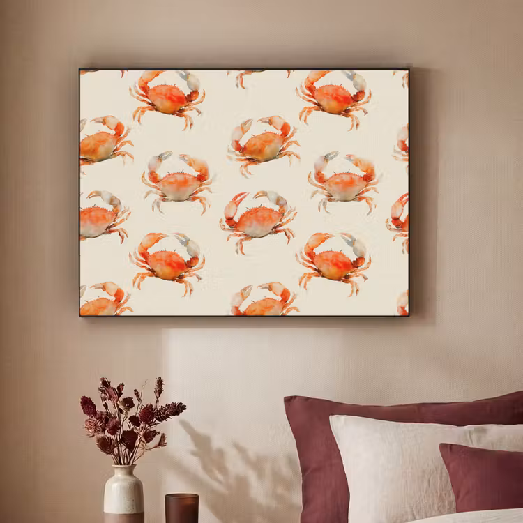 Art Frame - Krabben - Patroon - Oranje — 2