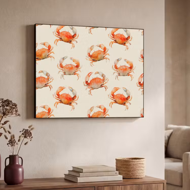 Art Frame - Krabben - Patroon - Oranje — 4