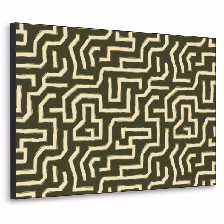 Art Frame - Lijnen - Abstract - Groen — 1