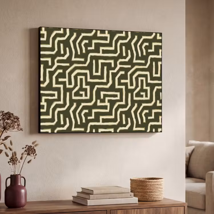 Art Frame - Lijnen - Abstract - Groen — 4