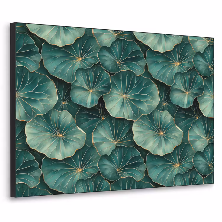 Art Frame - Patroon - Bladeren - Groen — 1
