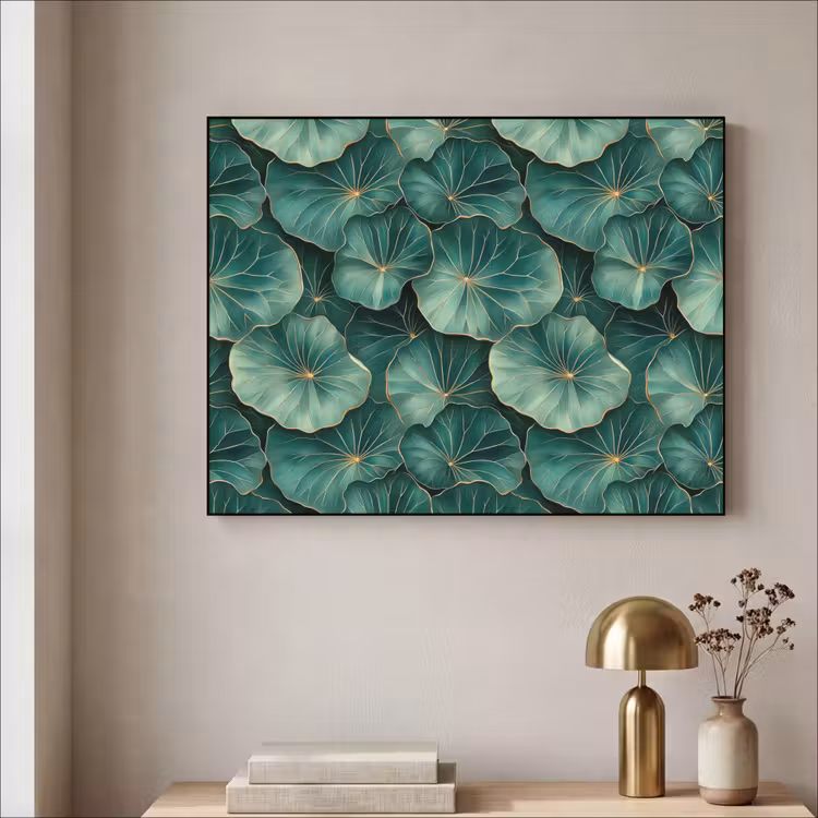 Art Frame - Patroon - Bladeren - Groen — 3