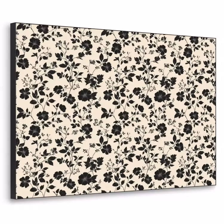 Art Frame - Bloemen - Dessin - Zwart — 1