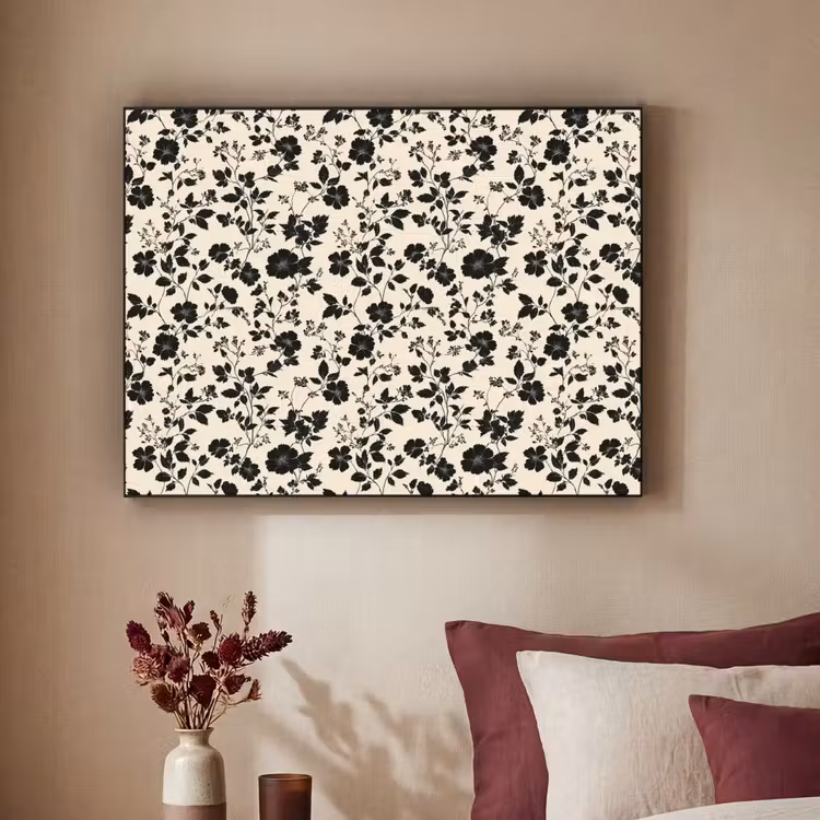 Art Frame - Bloemen - Dessin - Zwart — 2