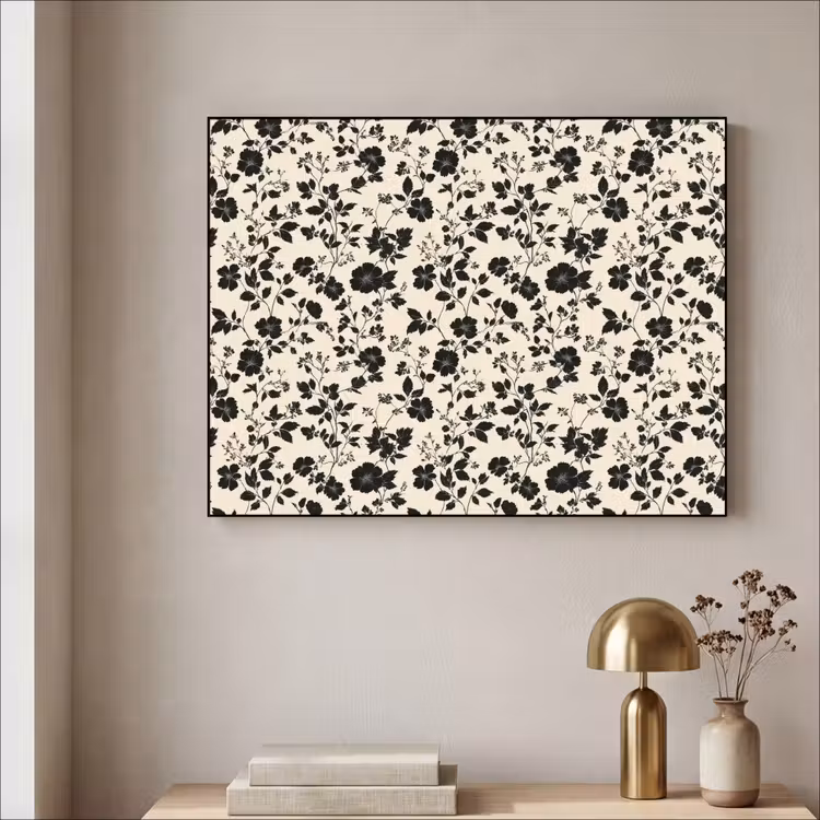Art Frame - Bloemen - Dessin - Zwart — 3