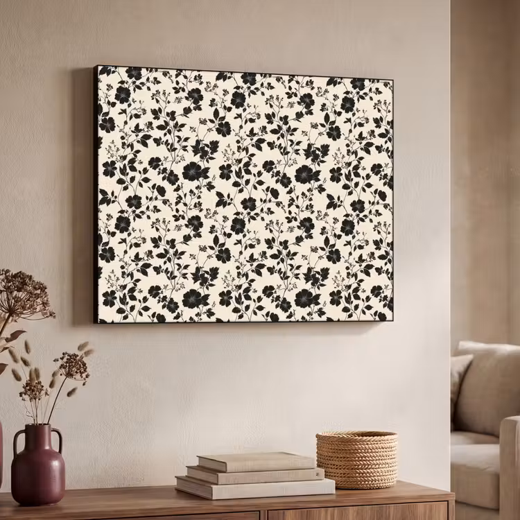 Art Frame - Bloemen - Dessin - Zwart — 4