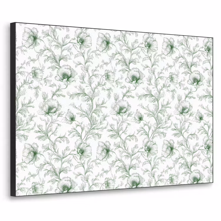 Art Frame - Bloemen - Getekend - Groen — 1
