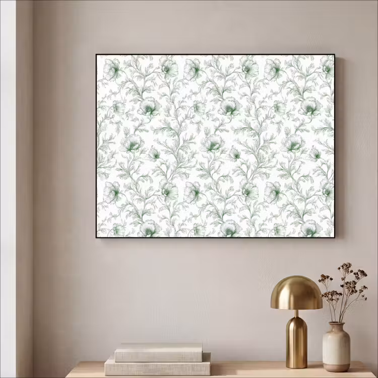 Art Frame - Bloemen - Getekend - Groen — 3