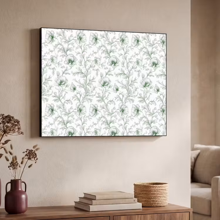 Art Frame - Bloemen - Getekend - Groen — 4