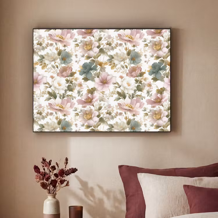 Art Frame - Bloemen - Patroon - Pastel — 2