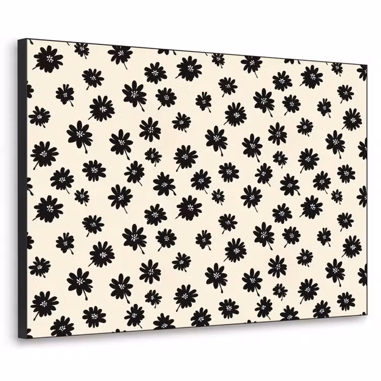 Art Frame - Madeliefjes - Grafisch - Zwart - Beige — 1