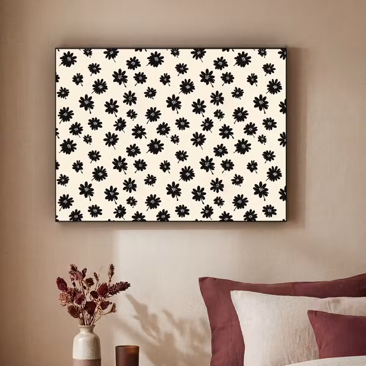 Art Frame - Madeliefjes - Grafisch - Zwart - Beige — 2