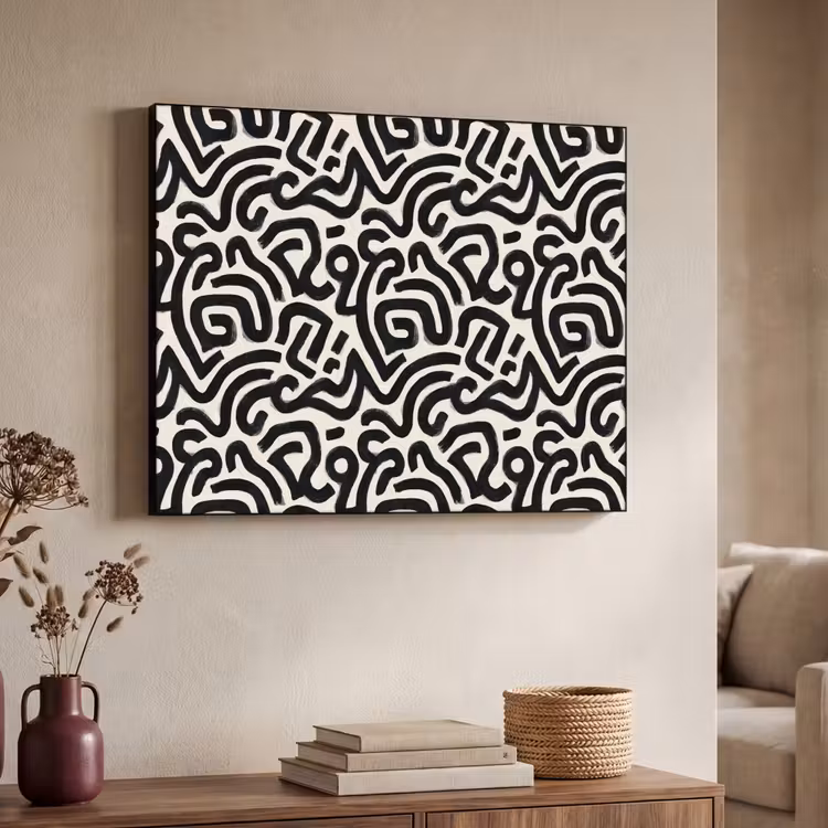 Art Frame - Modern - Abstract - Zwart — 4