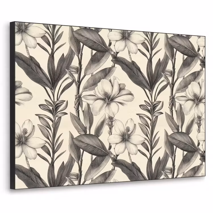 Art Frame - Klassiek - Botanisch - Zwart - Beige — 1